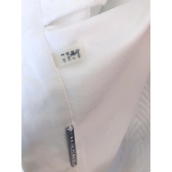 Elie Tahari Midi Dress White Cotton Size 2 - Picture 6 of 8